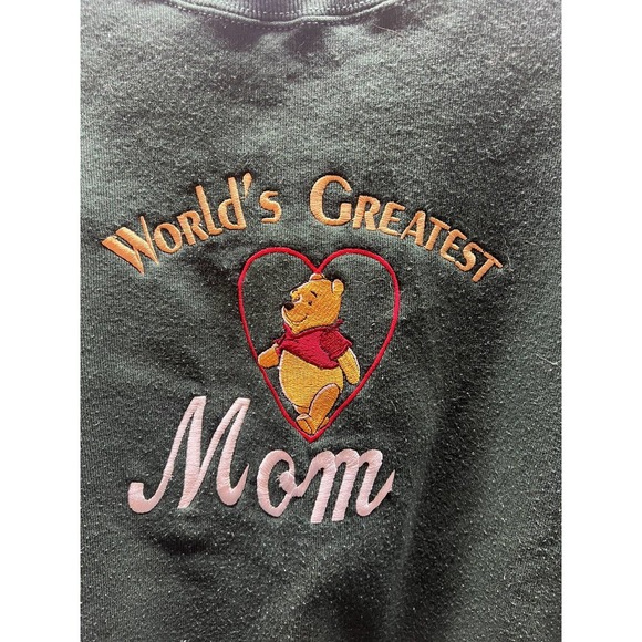Winnie The Pooh Worlds Greatest Mom Sweatshirt - Large - Picture 2 of 4